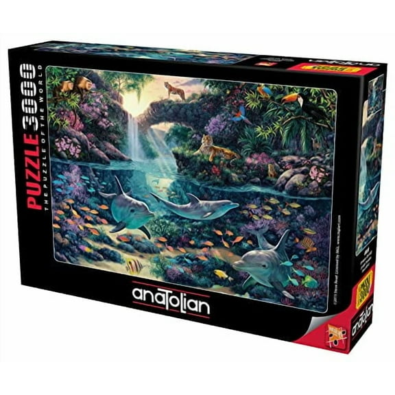 Anatolian Puzzle - Jungle Paradise, 3000 Piece Jigsaw Puzzle #4908, Brown/a