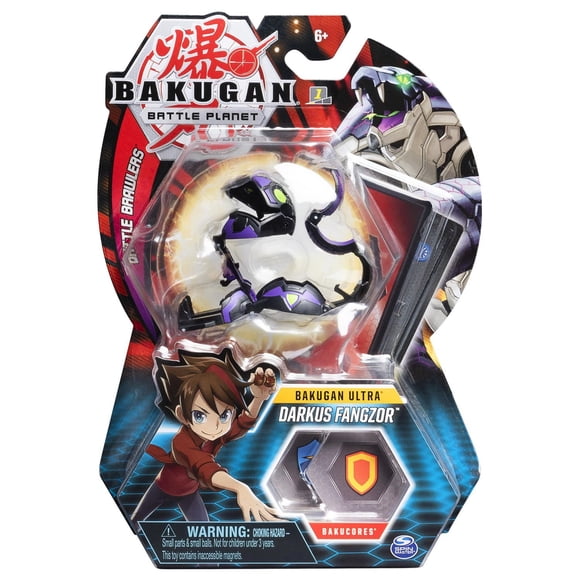 Bakugan Ultra, Darkus Fangzor, 3-inch Tall Collectible Transforming Creature, for Ages 6 and Up