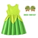 thumbnail image 5 of Disney New Girls Lindo Vestido de Princesa Sirena Rapunzel Bella Sin Mangas Estampado Colorido Lazo Disfraces Niños Vestidos de Algodón, 5 of 5