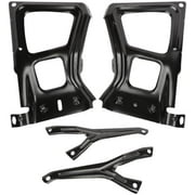 68049744AA New Rear Step Bumper Bracket Set, Right Passenger Side and Left Driver Side, Compatible with 2009 2010 2011 2012 2013 2014 2015 2016 2017 2018 RAM 1500 2500 3500