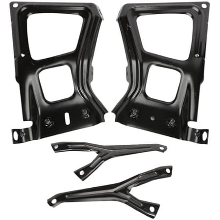 68049744AA New Rear Step Bumper Bracket Set, Right Passenger Side and Left Driver Side, Compatible with 2009 2010 2011 2012 2013 2014 2015 2016 2017 2018 RAM 1500 2500 3500