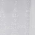 thumbnail image 6 of Extra Long 108" x 100" White Color Knitted Lace Room Dividing Curtains Total Width 216" (18 Feet) with 16 Grommets Room Dividing Curtains, 6 of 8