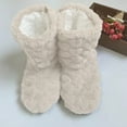 thumbnail image 6 of Wovix Women's Comfort Thermal Fuzzy Ankle Bootie Slippers Plush Lining -on House Shoes Anti- Sole Indoor Outdoor Solid Color Barefoot Shoes, 6 of 6
