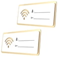 thumbnail image 1 of KONTONTY 2 Pcs Panneau Wifi pour Entreprise en Couleur Blanche avec Affichage des Informations de Réseau, 1 of 8