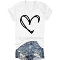 thumbnail image 2 of Sentmoon Spring Tops for Women V Neck Short Sleeve Travel Womens Tank Summer Solid Color Regular Fit Tunics or Tops to Wear with Leggings for Work and Business Casual White L, 2 of 3