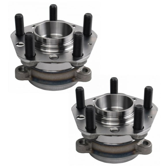 TRQ Rear Wheel Bearing & Hub Assembly Set LH & RH Sides for Tesla Model 3 BHA30425