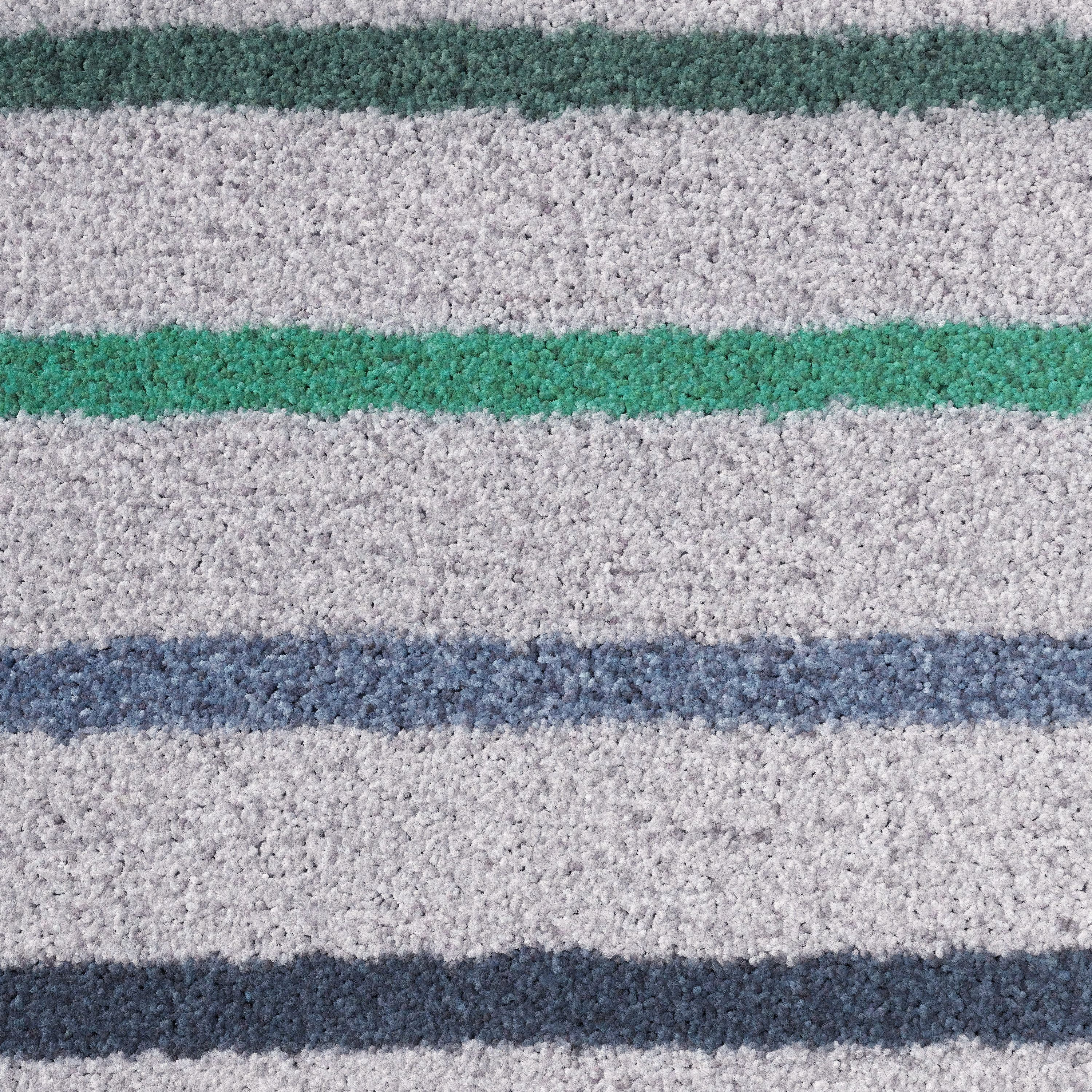 Mainstays Kids Tufted Blue and Green Stripe Area Rug, 8' x 10'