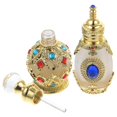 thumbnail image 5 of Here's a polished and professional product description for your item:\n\n \n\n**2pcs Vintage Crystal Glass Essential Oil & Perfume Bottles – Refillable, 5 of 5