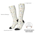 thumbnail image 6 of Haiem Flower Rabbit Socks, Funny Novelty Crazy Design Cotton Socks Sports Socks Knee High Socks For Men, Women,1Pairs - Gift For Working Friends, 6 of 8