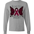 thumbnail image 3 of Inktastic Multiple Myeloma Cancer Awareness Hope & Faith with Butterfly Ribbon Long Sleeve T-Shirt, 3 of 5