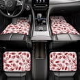 thumbnail image 7 of Pofeuu Red Football Print Car Foot Mat Set of 4 Pieces - All-Weather Full Set Floor Mats for Cars Trucks SUVs, 7 of 7