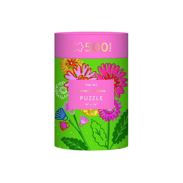Pink Sky Puzzle 500 Piece Cylinder Tube Gift Jigsaw Puzzle