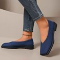 thumbnail image 4 of Purcolt Flats for Women Trendy Casual PU Leather V-Cut Square Toe Slip On Ballet Shoes Lightweight Comfort Soft Sole Dress Shoes for Walking Work Office, 4 of 6