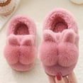 thumbnail image 2 of Ketyyh-chn99 Toddler Boys Slippers Warm Lightweight Girls Walking Shoes Red,24, 2 of 5