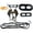 1, variant on 2Pcs Reptile Leash Harness for Lizard Gecko Turtle Outdoor Walking Strap Pet Leash for Small Exotic Pets Black