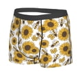 thumbnail image 2 of Fotbe Sunflowers and Bees Men’s Total Support Pouch Boxer Briefs, X-Temp Cooling, Moisture-Wicking Underwear, Regular, Long-leg and Trunk-Small, 2 of 9