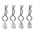 thumbnail image 1 of Clips para coche RC, 4 piezas de clips para carrocería RC, conjunto de clips para carrocería RC, clips R de acero inoxidable, ultra sensibles, 1 of 12