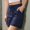 *Navy, variant on ClodeEU Women's Drawstring Cargo Knee Length Shorts,Elastic Waist Casual Bottoms with Pocket Army Green,Womens Plus S