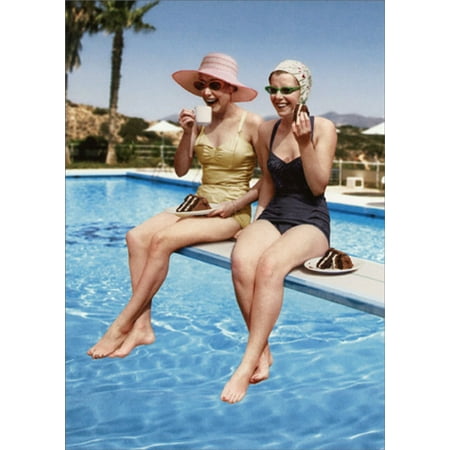 Avanti Press Ladies On Diving Board Humorous / Funny Feminine Best Friend Birthday Card for