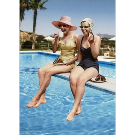 Avanti Press - Avanti Press Ladies On Diving Board Humorous / Funny Feminine Best Friend Birthday Card for Her