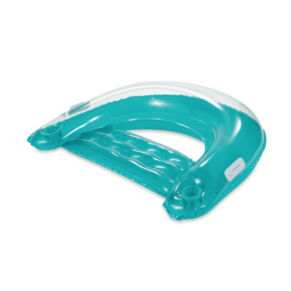 Inflatable Chill-Out Lounge Pool Float, Blue, for Adults, Unisex