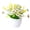 B, variant on Nnndbs 21 Bundles Artificial Money Chrysanthemum in Ceramic Pot, Mum Flowers for Outdoor Porch Patio, Lifelike Potted Mum for Home Office Desk Decor