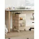 thumbnail image 3 of Organizador de carrito, gabinete de almacenamiento para dormitorio multiusos, cajones de mesita de noche de plástico, tocador, gabinete de sala de estar, 3 of 4