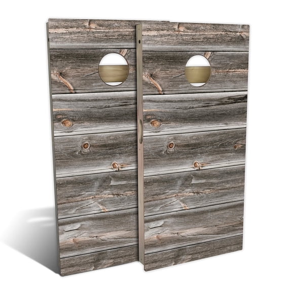 Skip's Garage | Weathered Cornhole Board Set | Includes Boards & Bags | Choose Your Size & Accessories