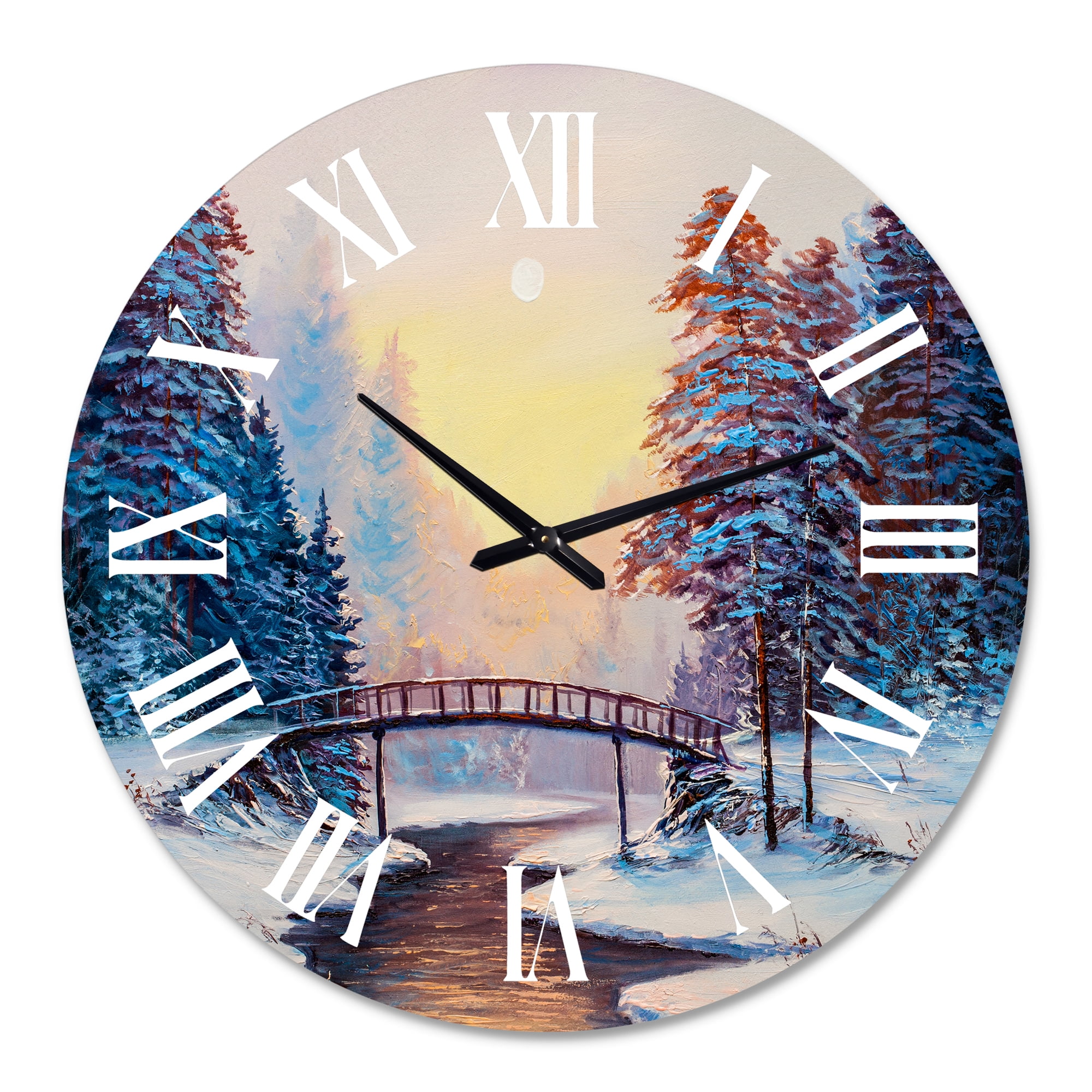 Designart 1 in Quartz Traditional Wall Clock