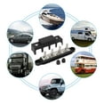 thumbnail image 3 of MesaSe 4 Post Battery Terminal Distribution Block 250A 48V Professional Power Distribution Block with Cover M8 M10 Stable Busbar Distributor Block High Current Wiring Stud for Car Boat RV, 3 of 9