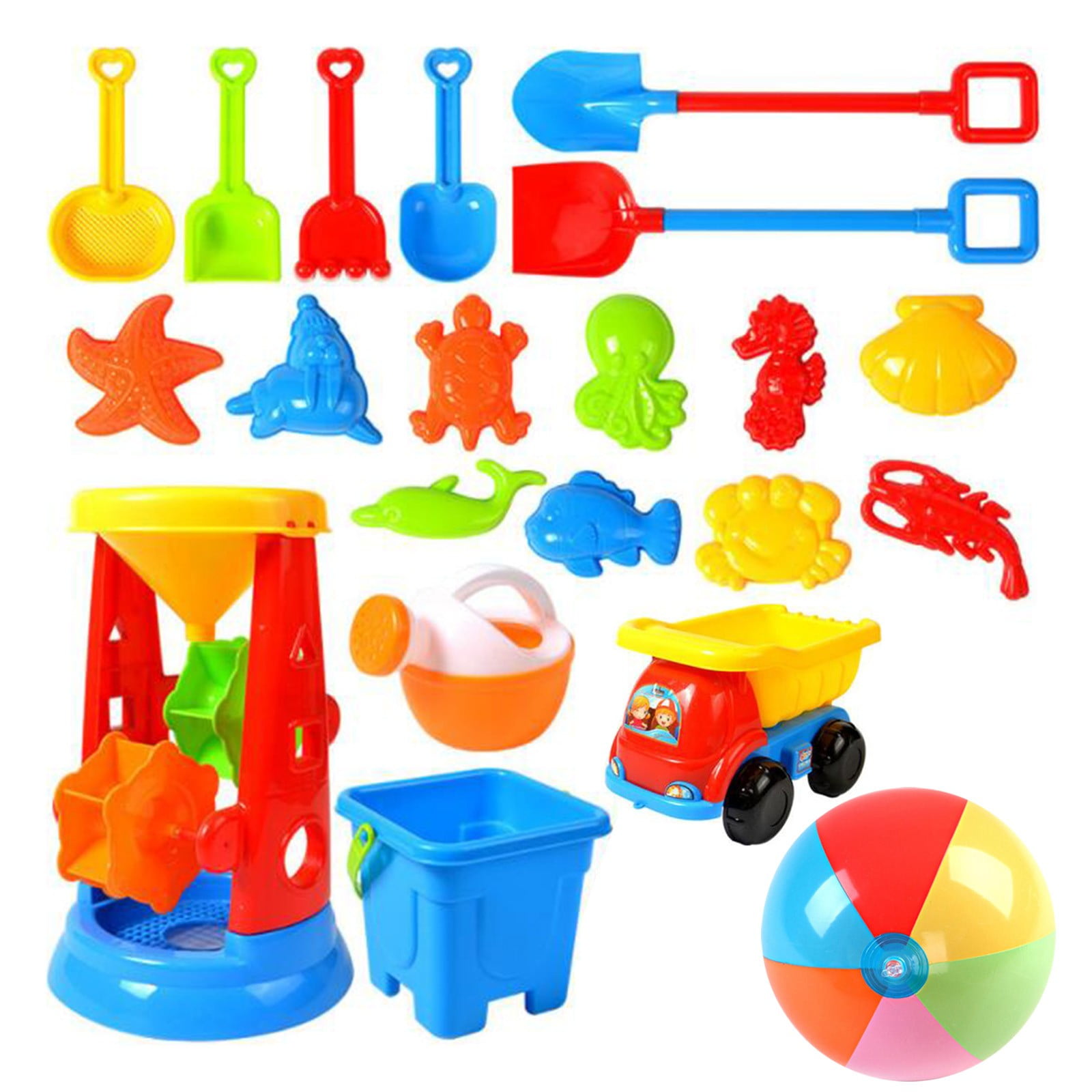 Fridja 21 Piece Beach Toy Sand Set Sand Play Sandpit Toy Summer Outdoor