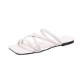 thumbnail image 2 of Domuza Women's Slide Sandals Chic Cross-Strap & Comfy Flat Shoes 2026 Summer Beige 9（EU-42）, 2 of 6