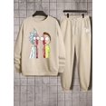 thumbnail image 2 of De chándales informales para hombre, sudaderas con estampado de dibujos animados y pantalones de chándal con cordón, sudaderas con capucha, regalos de navidad, 2 of 4