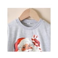 thumbnail image 4 of Seyurigaoka Christmas Unisex Kids Sweatshirt, Santa/Christmas Tree Crewneck Pullover, 4 of 8