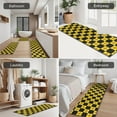 thumbnail image 5 of Yellow and Black Checkerboard Checkered Pattern Kitchen Rugs Sets Of 3,Kitchen Runner Rugs Non Skid Washable,Decorative Kitchen Floor Mats for Kitchen,Sink,Laundry,17"x30"+ 17"x47" + 17"x59", 5 of 6