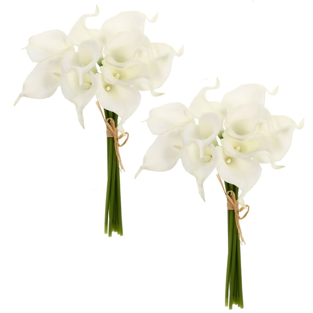 20pcs Flores artificiales Ornamento de ramo para el hogar Festival de boda Decoración