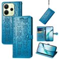 thumbnail image 2 of Funda Cartera FOXDOCK para Xiaomi Redmi Note 14 4G , Flip PU con Relieve de Gatos y Perros, Tarjetero y Soporte, 2 of 6
