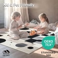thumbnail image 4 of ODIKA 8'x10' Machine Washable Non-Slip Area Rug, Modern Black and Spotted with Bold Geometric Design High Traffic Rug, Gray, 116951, 4 of 7