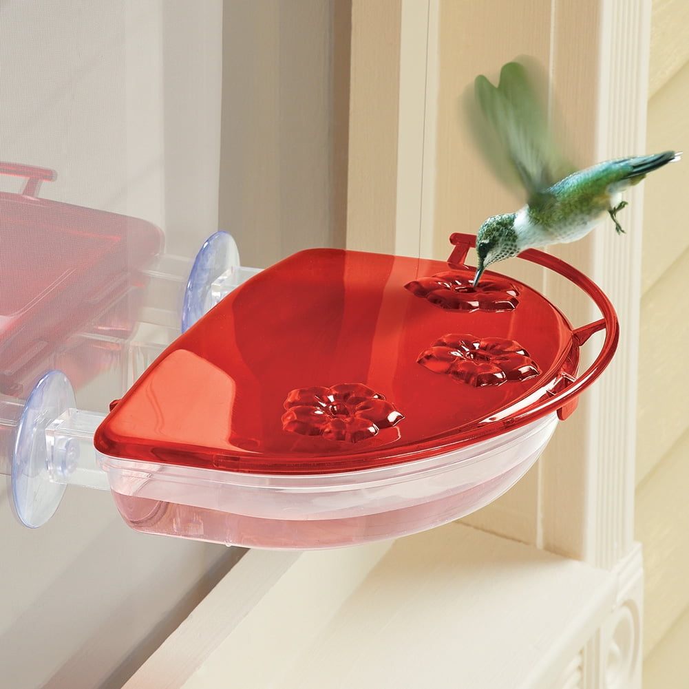 Jewel Box Suction Cup Window Hummingbird Feeder 8 Oz Walmart Com