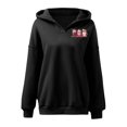 thumbnail image 4 of WEAIXIMIUNG Robe Chandail en Molleton pour Femmes Manches Courtes et Mode Hiver Sweat à Capuche Imprimé Sans Poches, 4 of 5