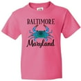 thumbnail image 3 of Inktastic Baltimore Maryland Vacation Blue Crab Youth T-Shirt, 3 of 5