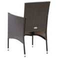 thumbnail image 6 of vidaXL Rattan Dining Chairs 2 Pcs Outdoor Wicker Dining Chair Poly Rattan, 6 of 30