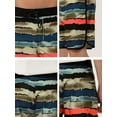 thumbnail image 6 of Unique Bargains Men's Drawstring Waist Swim Shorts Printed Summer Shorts 36 Brown, 6 of 6