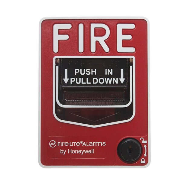 FireLite BG12L Dual Action Pull Station w/ Key Lock