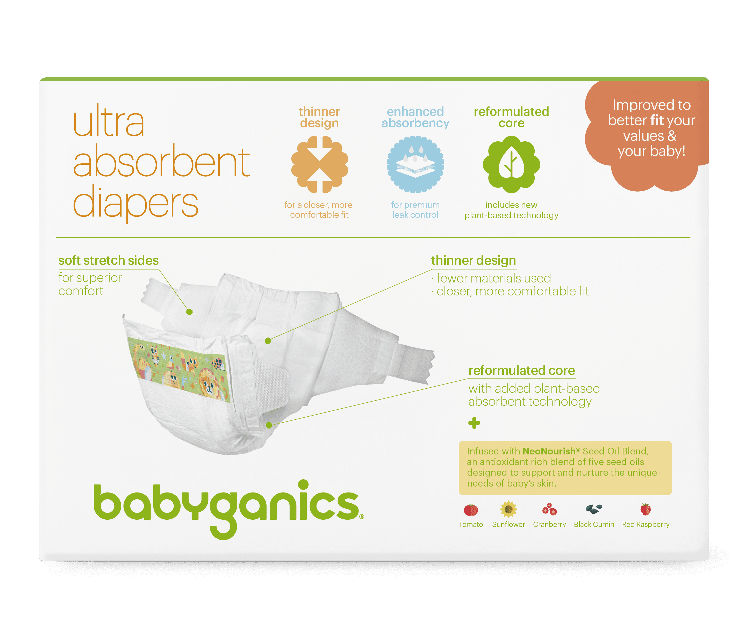 babyganics diapers size 3