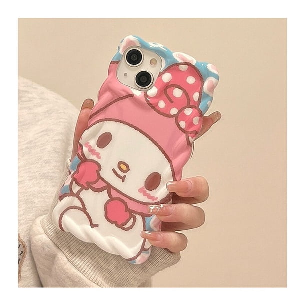 Sanrio-funda de Hello Kitty Kuromi My Melody para teléfono móvil, carcasa con bonito dibujo de Apple 14promax, iphone 14 13 12 Pro 11 Fivean unisex