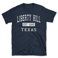 thumbnail image 1 of Liberty Hill Texas Classic Established Men's Cotton T-Shirt, 1 of 1