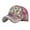 Purple, variant on Women's Summer Casual Rhinestone Baseball Cap with Floral Print Adjustable Fashion Dad Hat Structured Shape Easy to Store Blue One Size