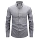 thumbnail image 2 of Ceisia Men Casual Fashion Denim Lapel Button Gift Long Sleeve Pocket Shirt Jacket, 2 of 6