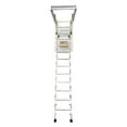 thumbnail image 4 of INTSUPERMAI Hidden Ceiling Folding Ladder Attic Extension Stair Titanium Magnesium Alloy 10.5ft Height 13 Steps White, 4 of 9